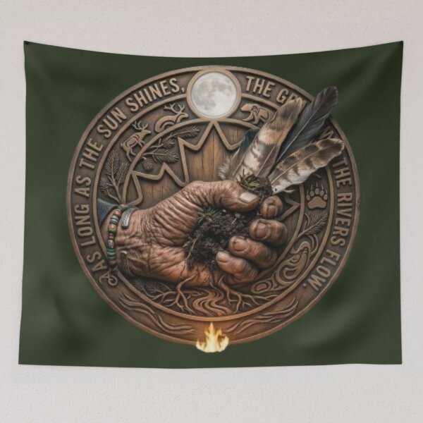 Item preview, Indigenous Treaty - As Long as the Sun Shines designed and sold by Tama-sirth.