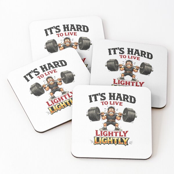Item preview, IT'S HARD TO LIVE LIGHTLY - funny t-shirt designed and sold by GreenDoor007.