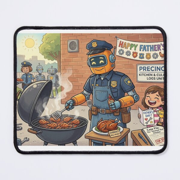 Item preview, Robot Griller: Father's Day BBQ designed and sold by AirCrayons27.