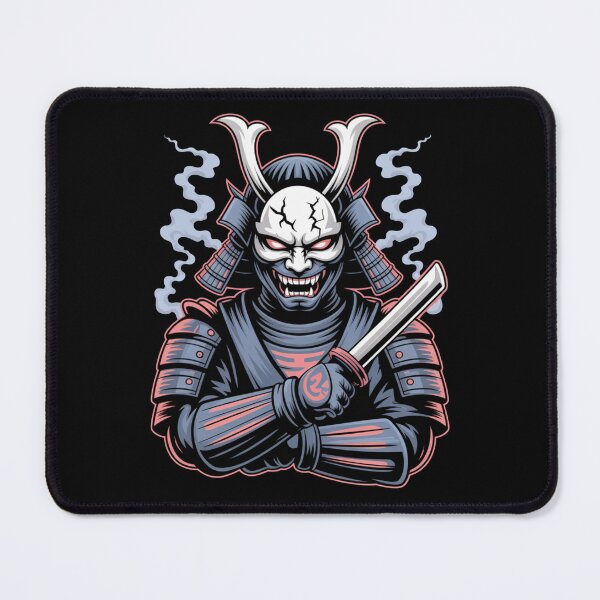 Item preview, Samurai Warrior Mask Japanese Oni Sword  designed and sold by Art Bloom Studio.