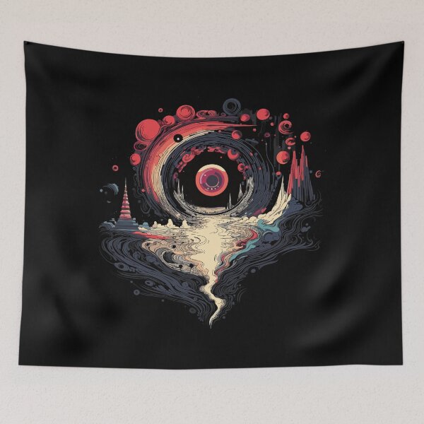 Item preview, Black Hole Cosmic Vortex Surreal Deep Space Sci Fi Art designed and sold by NaturesRepose.
