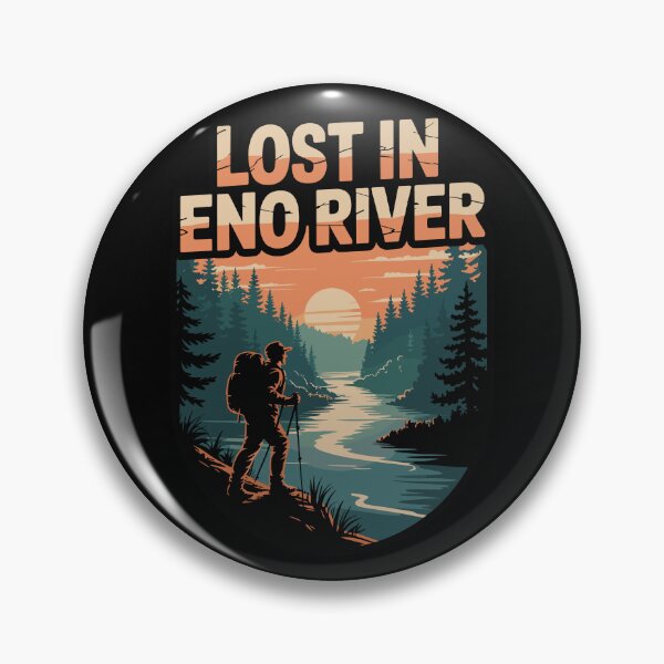 Item preview,  Eno River-Lost in Nature Hiking Art designed and sold by JessArty ⭐⭐⭐⭐⭐.