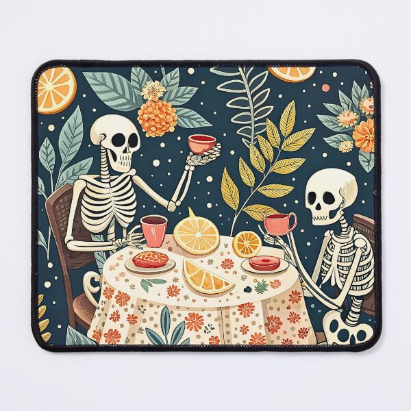 Item preview, Spooky Citrus Skeleton Tea Party designed and sold by Petal & Pattern Co.