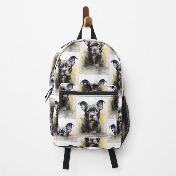 Item preview, Black Boston Terrier Bulldog Watercolor Dog Lover Art designed and sold by LoveNurseries.