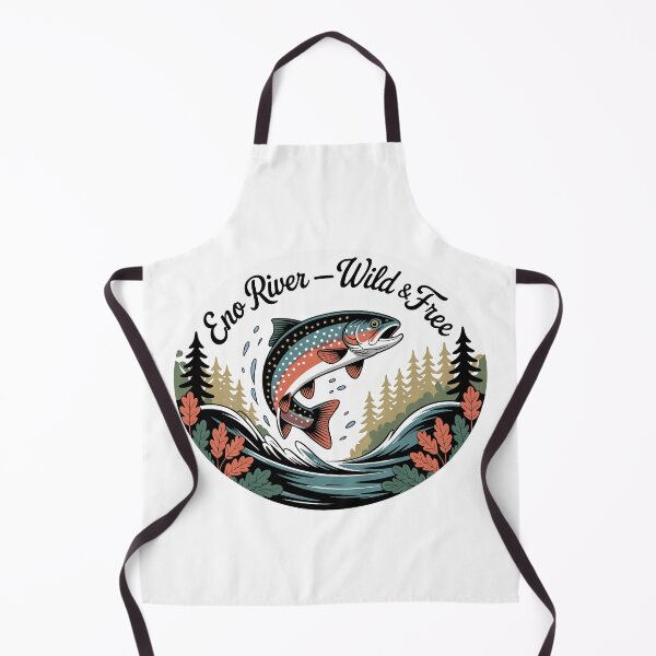 Item preview,  Eno River-Wild Trout Fishing Art designed and sold by JessArty ⭐⭐⭐⭐⭐.