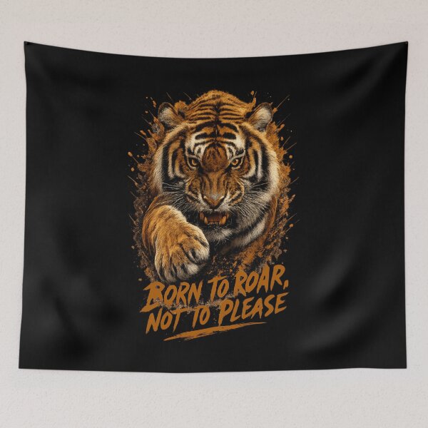 Item preview, Born To Roar, Not To Please designed and sold by gomood.
