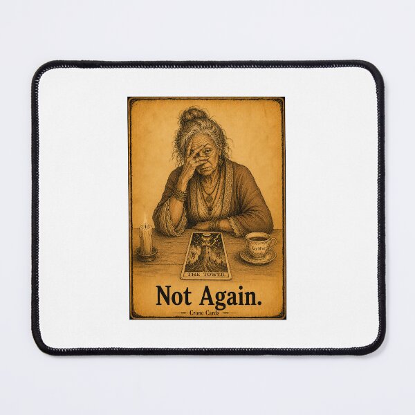 Item preview, Crone Cards - Not Again. The Tower Card designed and sold by Kay Mhor Studio.