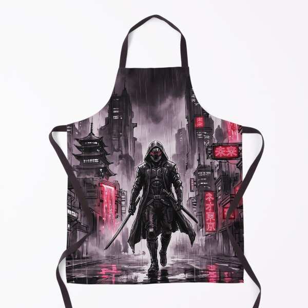 Item preview, Cyberpunk Red Neon Assassin Tokyo Street Art designed and sold by Osmose-Studio.