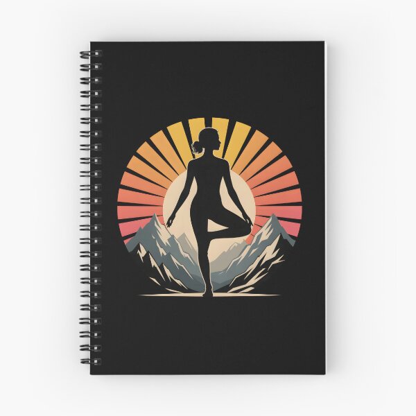 Item preview, Retro Sun Yoga Silhouette designed and sold by AlchemyColor.