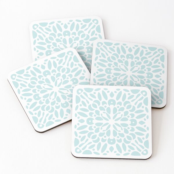 Item preview, Soft Turquoise Abstract Tile Design  designed and sold by Doodleblog.