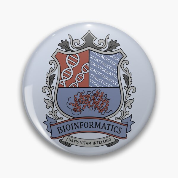 Item preview, Bioinformatics Crest - Science Coat of Arms designed and sold by MicroMarket.
