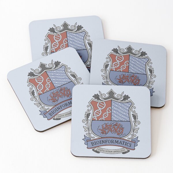 Item preview, Bioinformatics Crest - Science Coat of Arms designed and sold by MicroMarket.