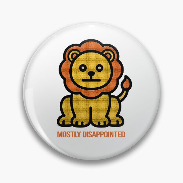Item preview, Mostly Disappointed Lion - Drysmirk - Zoo-ee Gang designed and sold by DrySmirk.