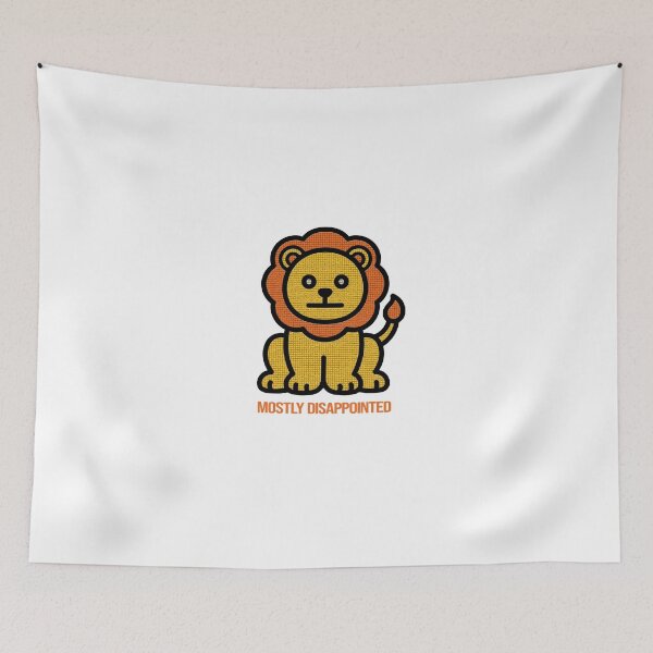 Item preview, Mostly Disappointed Lion - Drysmirk - Zoo-ee Gang designed and sold by DrySmirk.