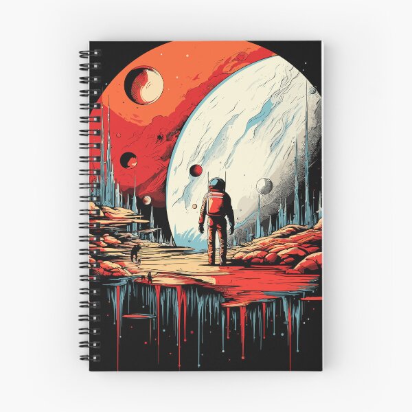 Item preview, Astronaut Red Alien Planet Walk Pop Art Sci Fi Space Art designed and sold by NaturesRepose.