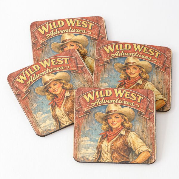 Item preview, Vintage wild west cowgirl poster designed and sold by hollycooper.
