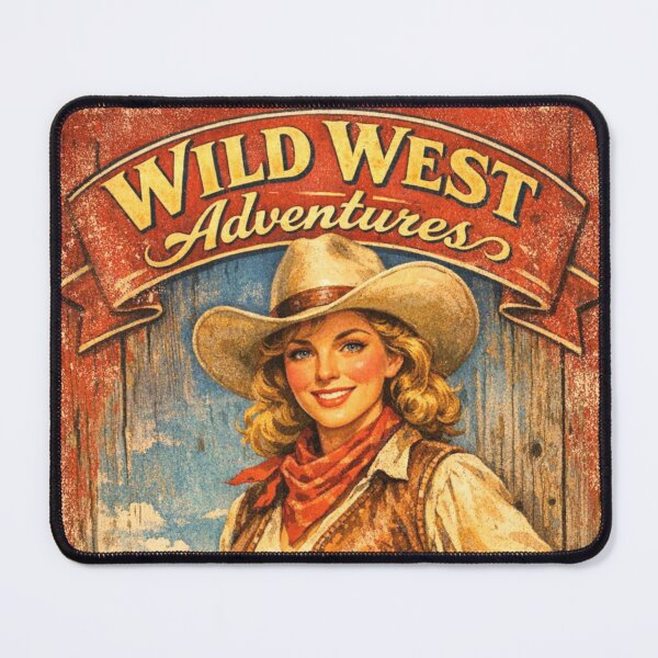 Item preview, Vintage wild west cowgirl poster designed and sold by hollycooper.