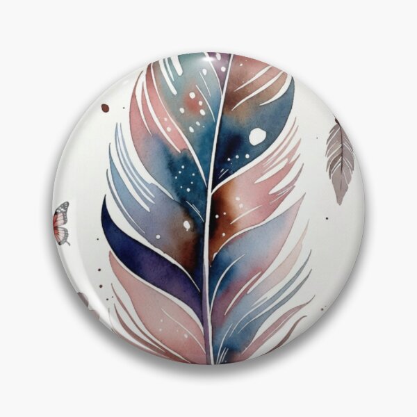 Item preview, Boho Feather Watercolor PNG, Dreamcatcher Feather Clipart for Stickers, T-Shirts & Phone Cases designed and sold by GalleryPeak.