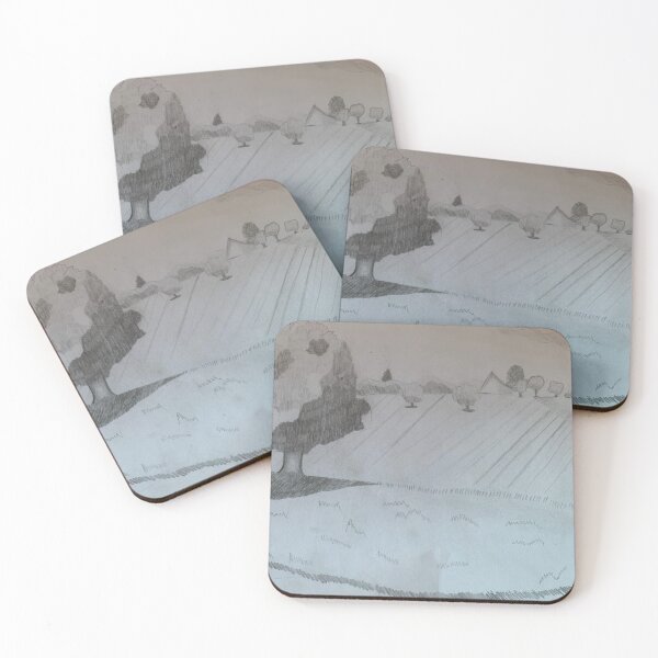 Item preview, trees and hills landscape  designed and sold by home sketches.