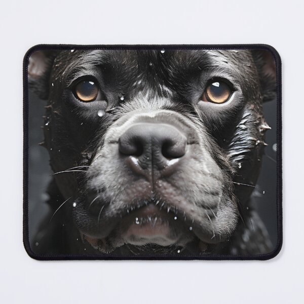 Item preview, Black French Bulldog Rainy Portrait Dog Lover Art designed and sold by LoveNurseries.