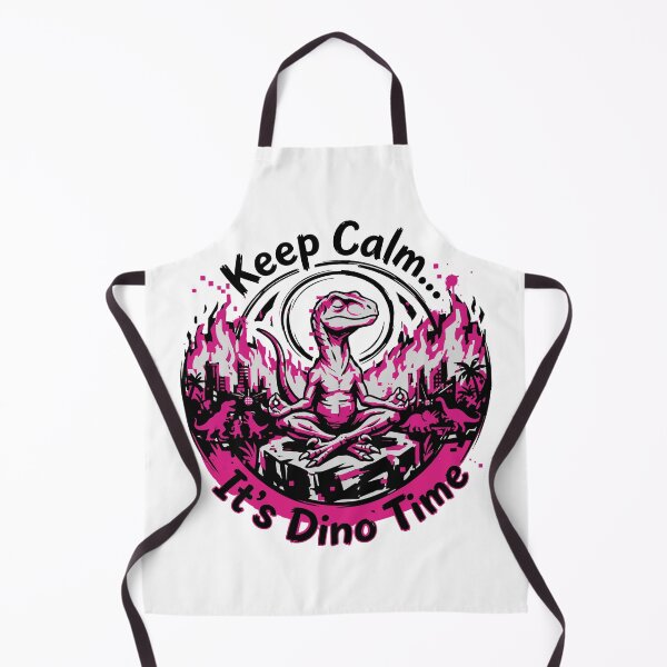 Item preview, Keep Calm It's Dino Time Zen Velociraptor designed and sold by XYZ LAB by Jesuperman.