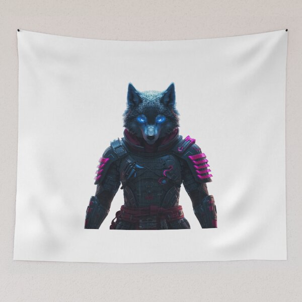 Item preview, Cybernetic Wolf Neon Style designed and sold by ItzLacarth.