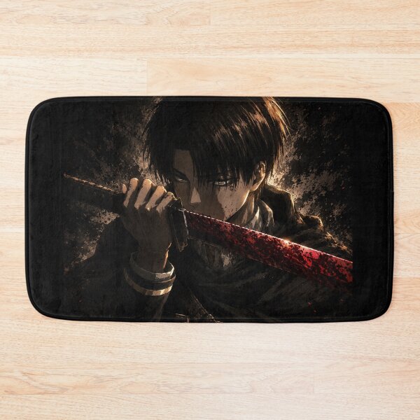Item preview, Levi Ackerman Battle Stance | Dark Anime Warrior Art | Greatest warriors in Anime designed and sold by Templatemini.