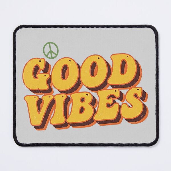 Item preview, Groovy Good Vibes Retro Typography with Peace Sign designed and sold by SholoStudio.