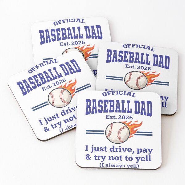 Item preview, Official Baseball Dad Est 2026 – Funny Baseball Dad Gift – I just Drive, Pay and Try Not Yell designed and sold by inkframe.
