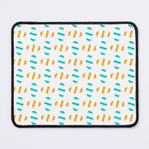 Item preview, Dark turquoise & dark tangerine abstract shapes designed and sold by Mint + Midnight.