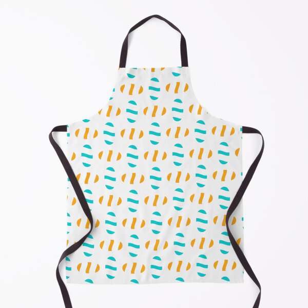 Item preview, Dark turquoise & dark tangerine abstract shapes designed and sold by Mint + Midnight.