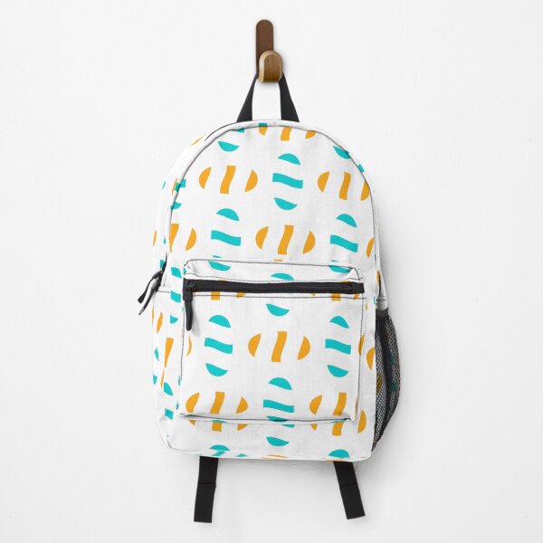 Item preview, Dark turquoise & dark tangerine abstract shapes designed and sold by Mint + Midnight.