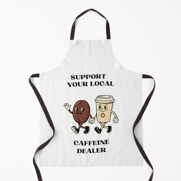 Item preview, Support Your Local Caffeine Dealer Vintage Retro Coffee Mascot designed and sold by SupplyCode.