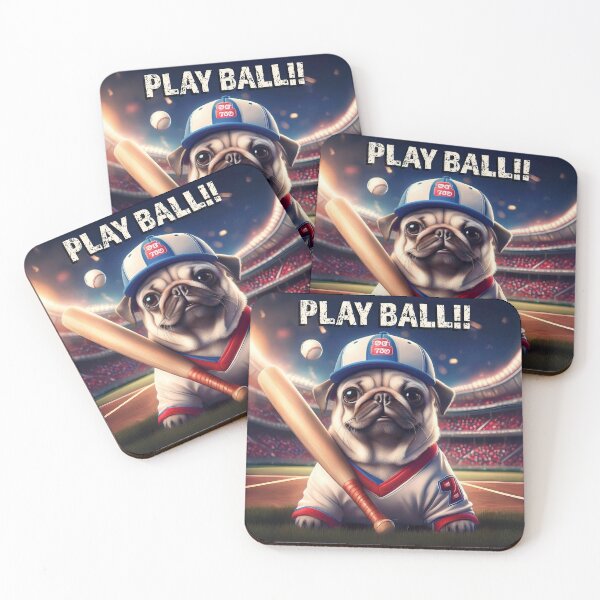 Item preview, Pug the Baseball Player designed and sold by MCreations0519.