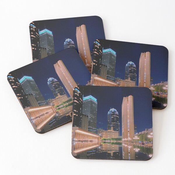 Item preview, Boston Prudential Reflecting Pool Night Time City Skyline designed and sold by byNishika.