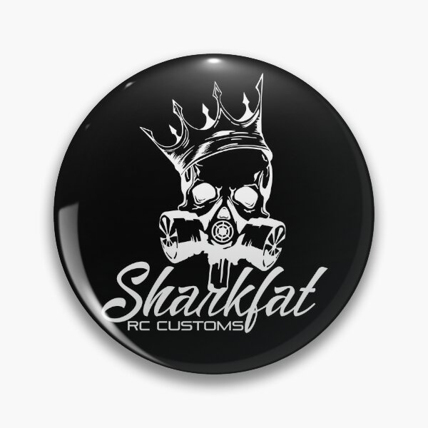 Item preview, Sharkfat RC Customs 'Skull King' Logo (white) designed and sold by Sharkfat.