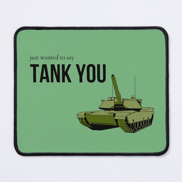 Item preview, Just wanted to say thank you (tank you) military themed designed and sold by beanydesigns.