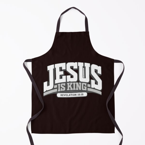 Item preview, JESUS IS KING – Faith Typography Christian T‑Shirt Design designed and sold by stickyverselab.