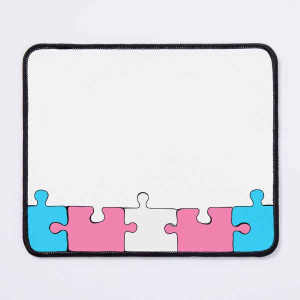 Item preview, Transgender Puzzle Pieces Pride Flag designed and sold by HarveyHandcraftsandDesigns.