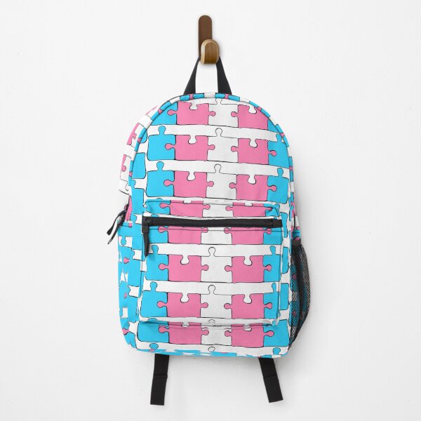 Item preview, Transgender Puzzle Pieces Pride Flag designed and sold by HarveyHandcraftsandDesigns.
