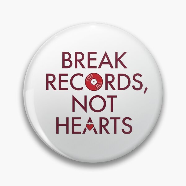 Item preview, Break Records Not Hearts – Retro Vinyl Motivation designed and sold by SwasTeeK.