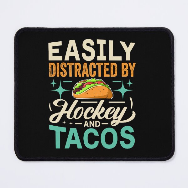 Item preview, Distracted By Hockey And Tacos designed and sold by SiarheiYur.