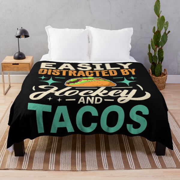 Item preview, Distracted By Hockey And Tacos designed and sold by SiarheiYur.