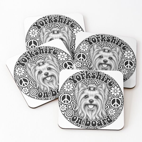 Item preview, "Yorkshire on board" sticker, peace designed and sold by barbastyle.