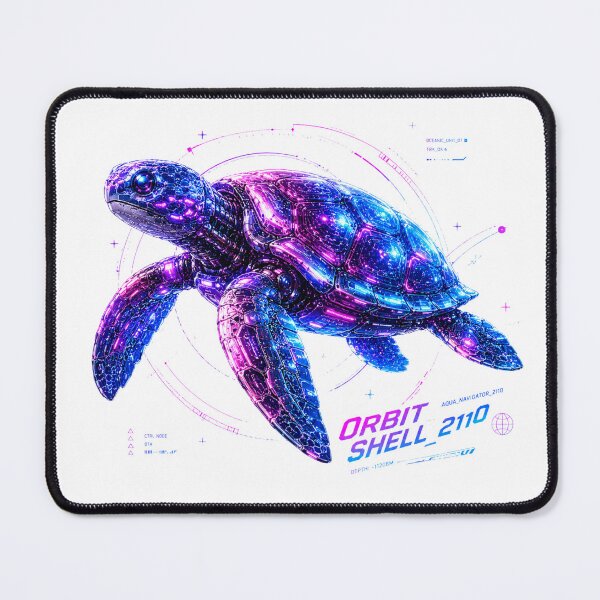 Item preview, Orbit Shell 2110 Cyber Sea Turtle – Neon Biomechanical Ocean Guardian Design designed and sold by FusiTink.