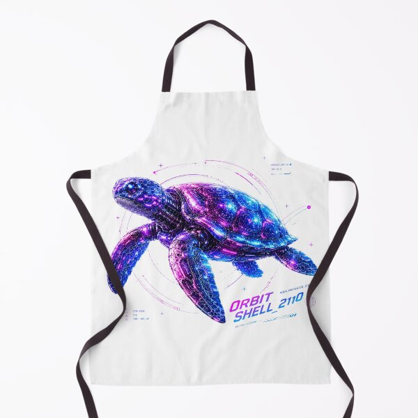 Item preview, Orbit Shell 2110 Cyber Sea Turtle – Neon Biomechanical Ocean Guardian Design designed and sold by FusiTink.