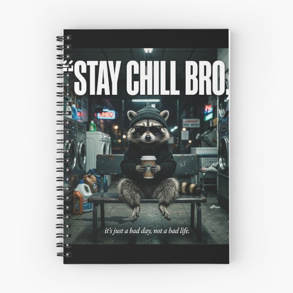 Item preview, Stay Chill Bro Raccoon | Funny Streetwear Meme Aesthetic T-Shirt designed and sold by DmaarGroup.