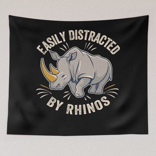 Item preview, Distracted By Rhinos designed and sold by SiarheiYur.
