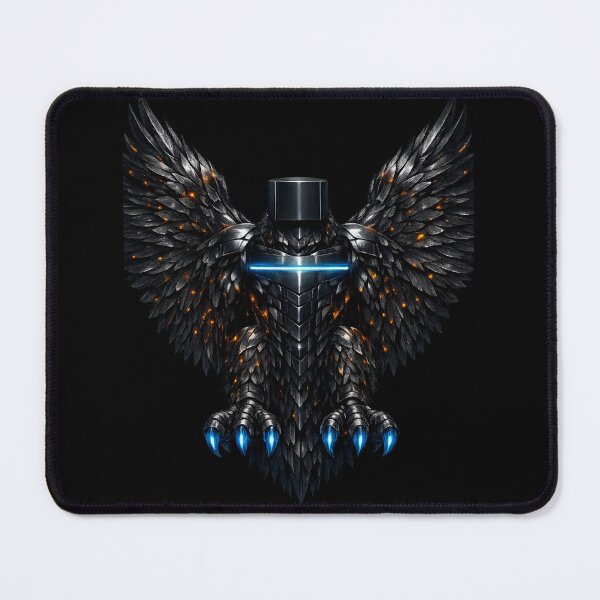 Item preview, Cyberpunk Eagle Dark Armor — Neon Wings Mechanical Bird | Dark Fantasy Art designed and sold by ArtoryWorks.