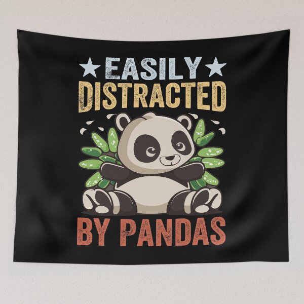 Item preview, Distracted By Pandas designed and sold by SiarheiYur.